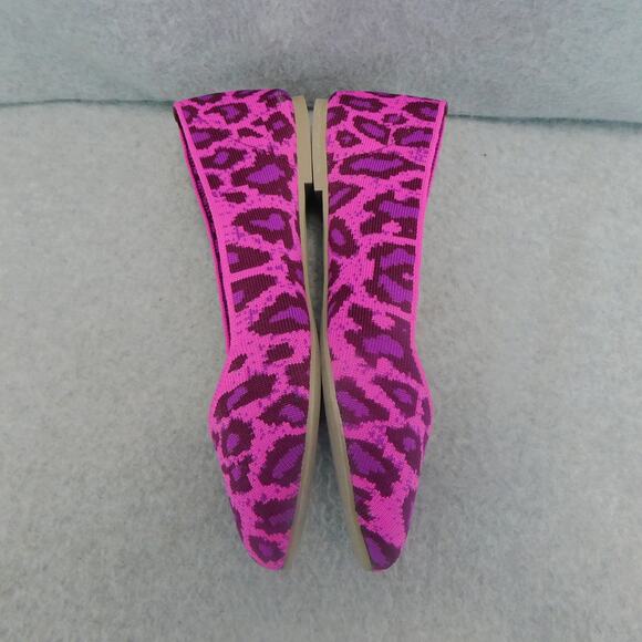 Sketcher Womens Air Cooled Memory Foam Flat Shoe Pink Animal Print Shoe - Size 8 - Picture 4 of 11